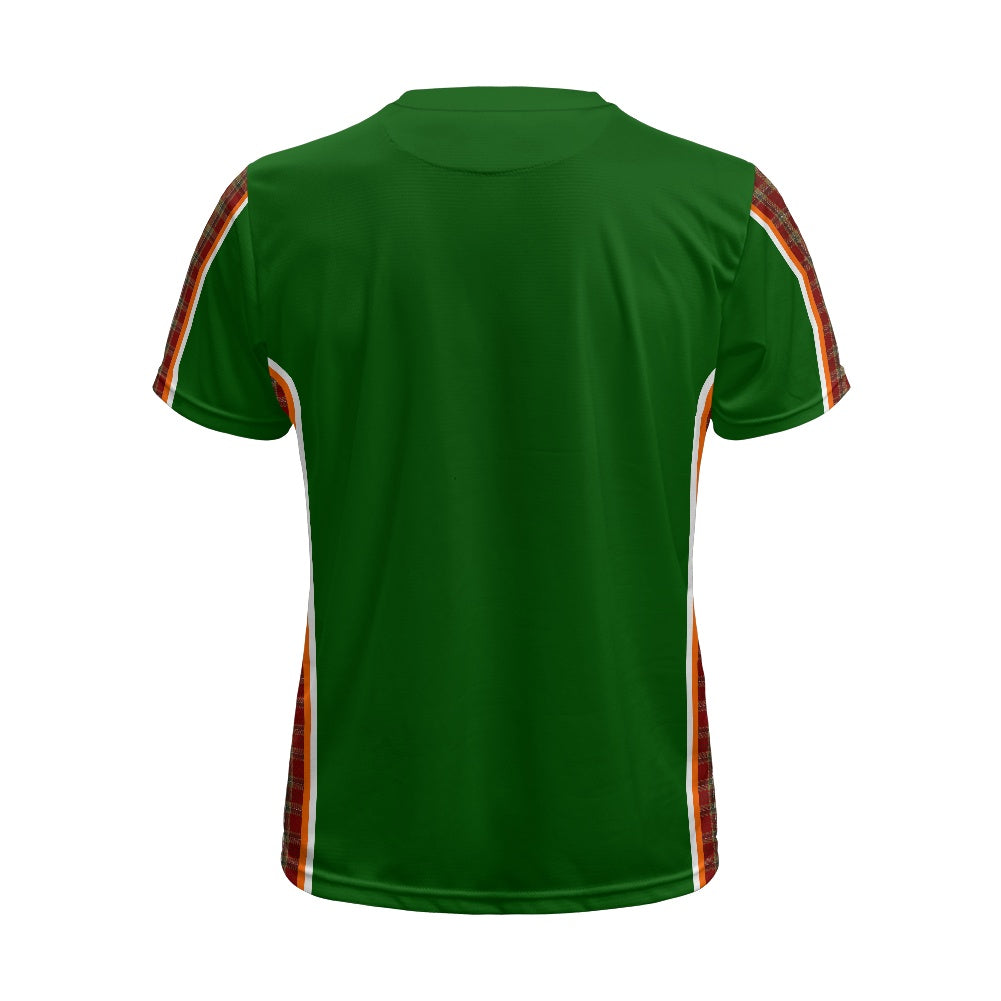 Irish County Tyrone Tartan Strip Football Shirt