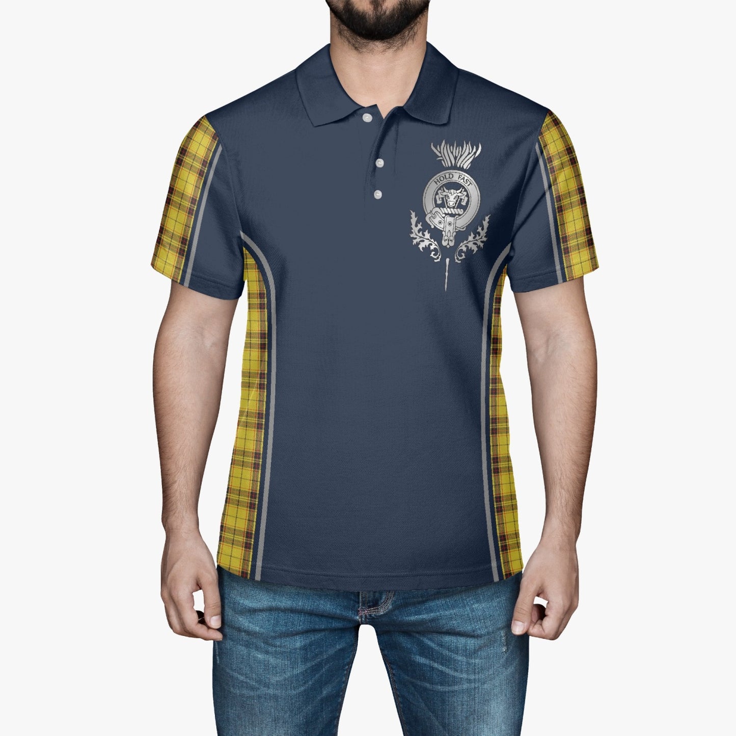 Clan MacLeod Crest & Tartan Polo Shirt