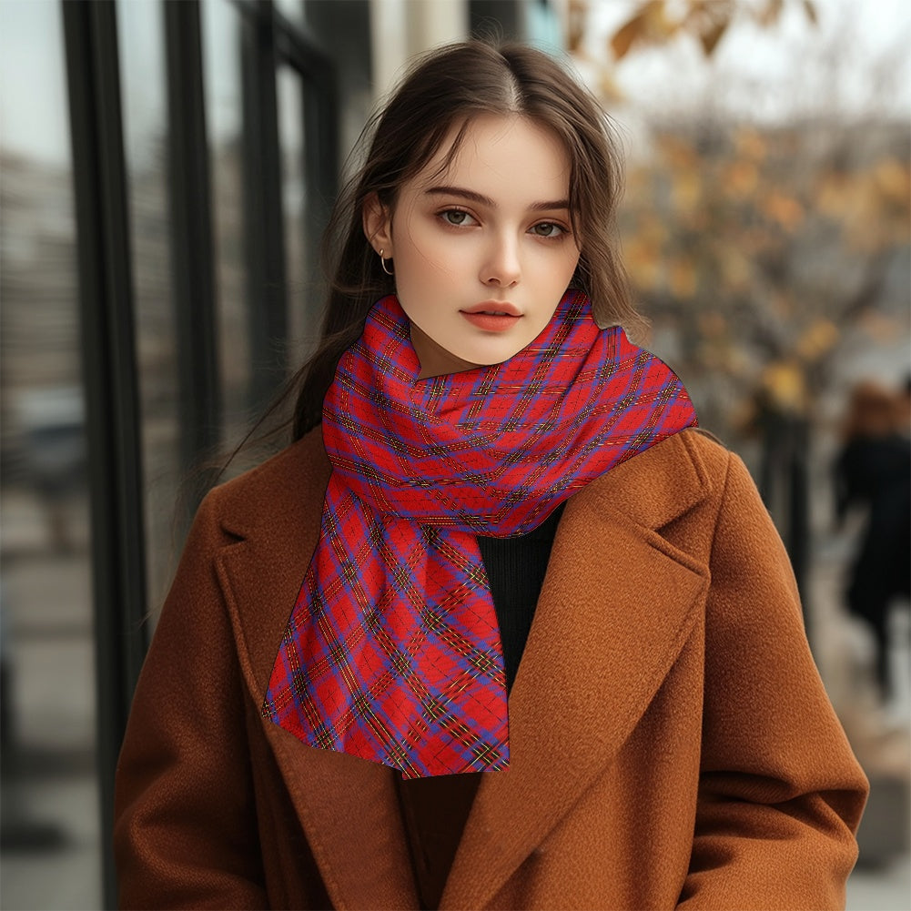 Clan Leslie Tartan Fluffy scarf