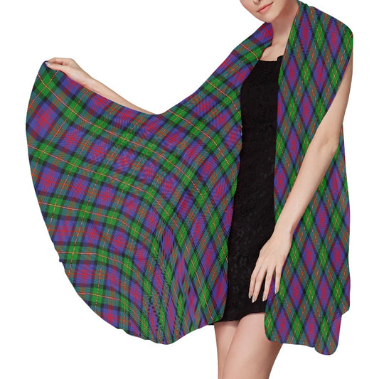 Clan Logan Tartan Bias Chiffon Scarf