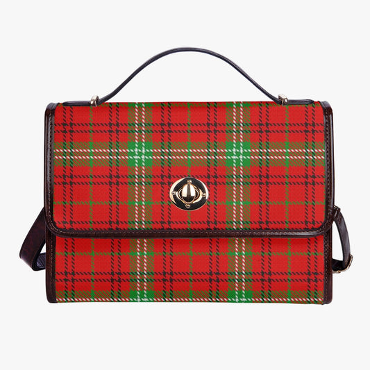 Clan Morrison Leather Flap Satchel Bag