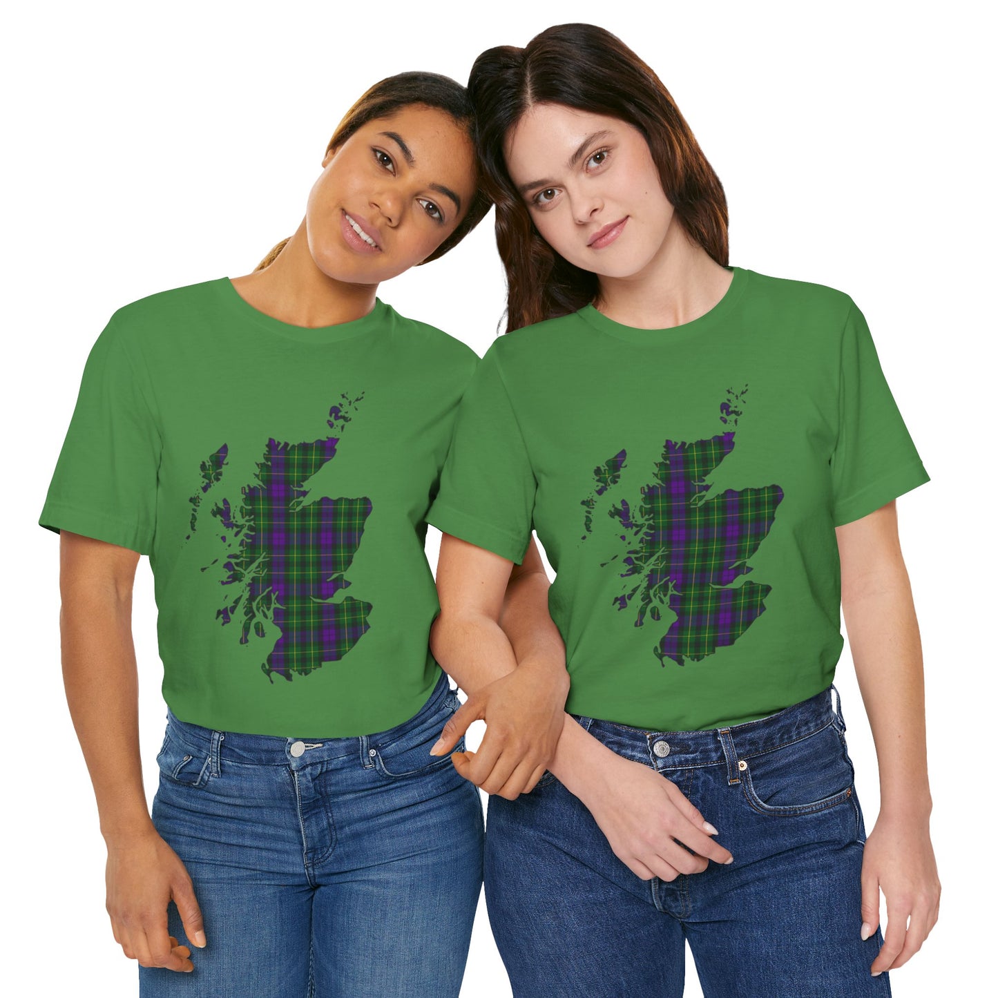 Clan Abercrombie Tartan Map | Unisex T-Shirt