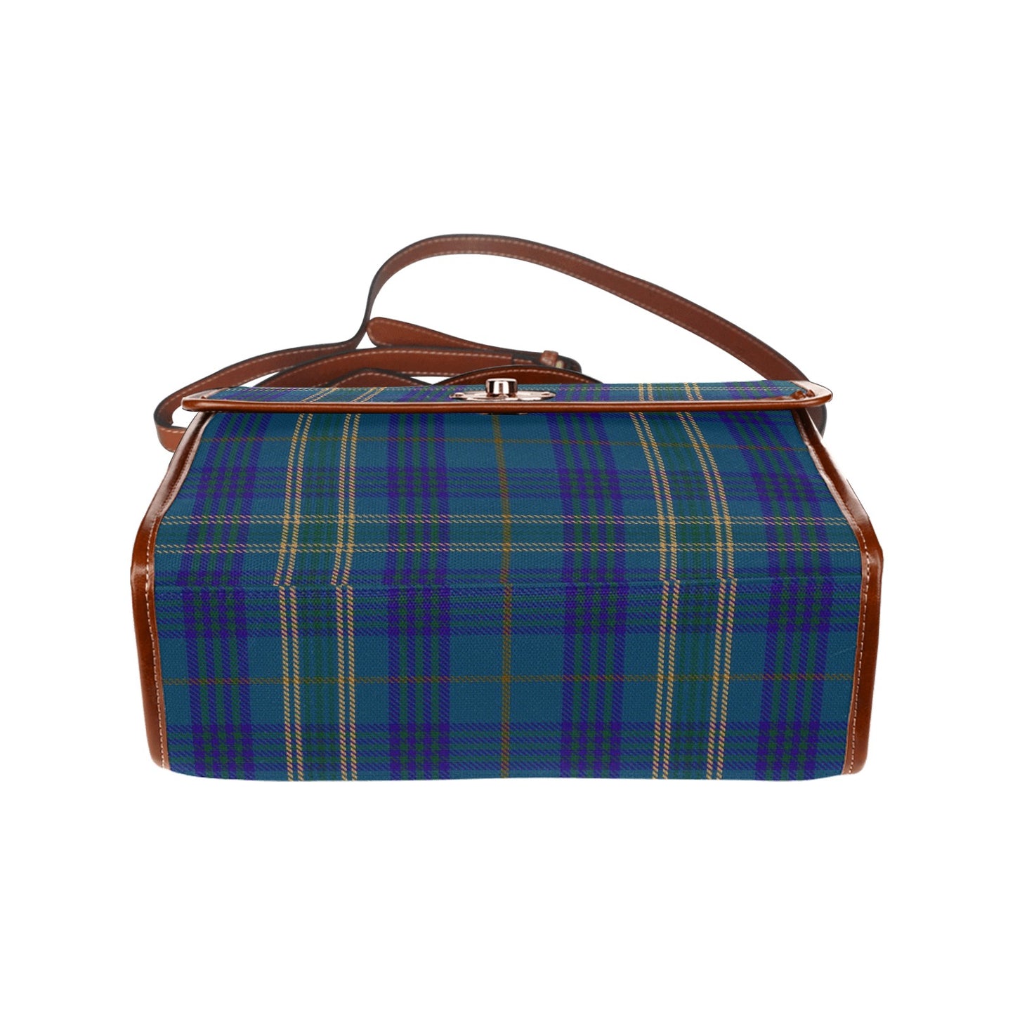 Irish County Fermanagh Tartan Canvas Handbag