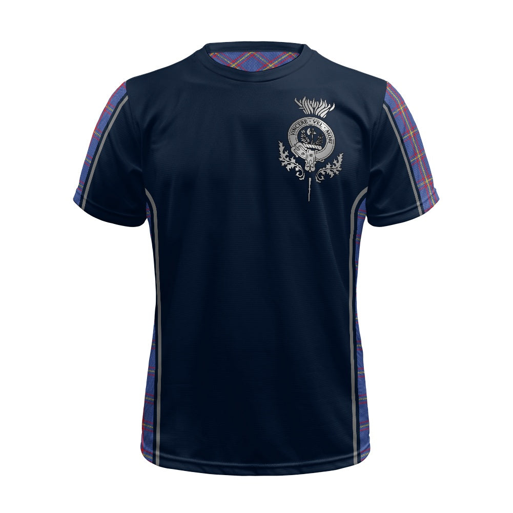 Clan MacLaine Crest & Tartan Football Shirt