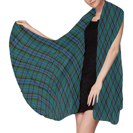 Clan Stinson Tartan Bias Chiffon Scarf