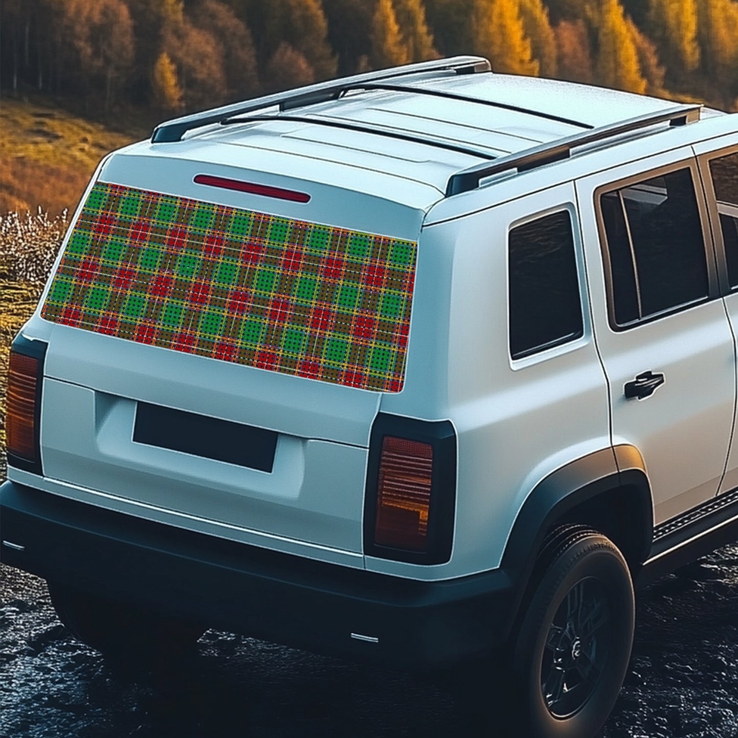 Clan Baxter Tartan Rear Window Decal