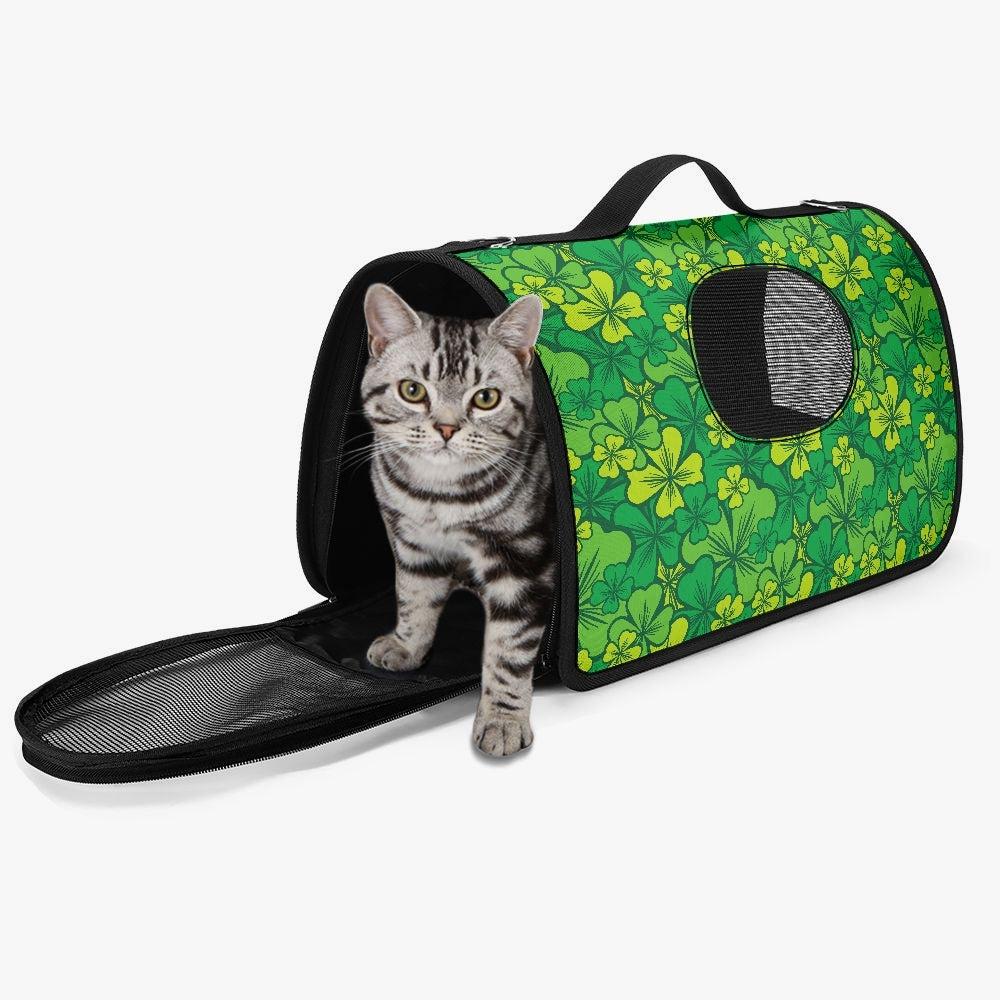 Irish Shamrock Pet Carrier Bag