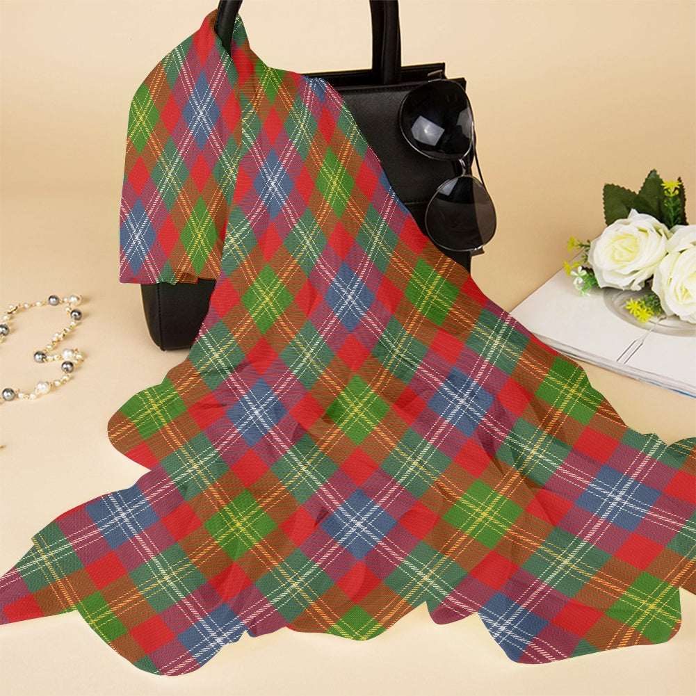Clan Forrester Tartan Bias Chiffon Scarf
