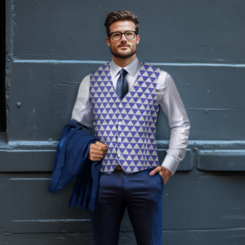 Wagara - Uroko Blue Suit vest jacket