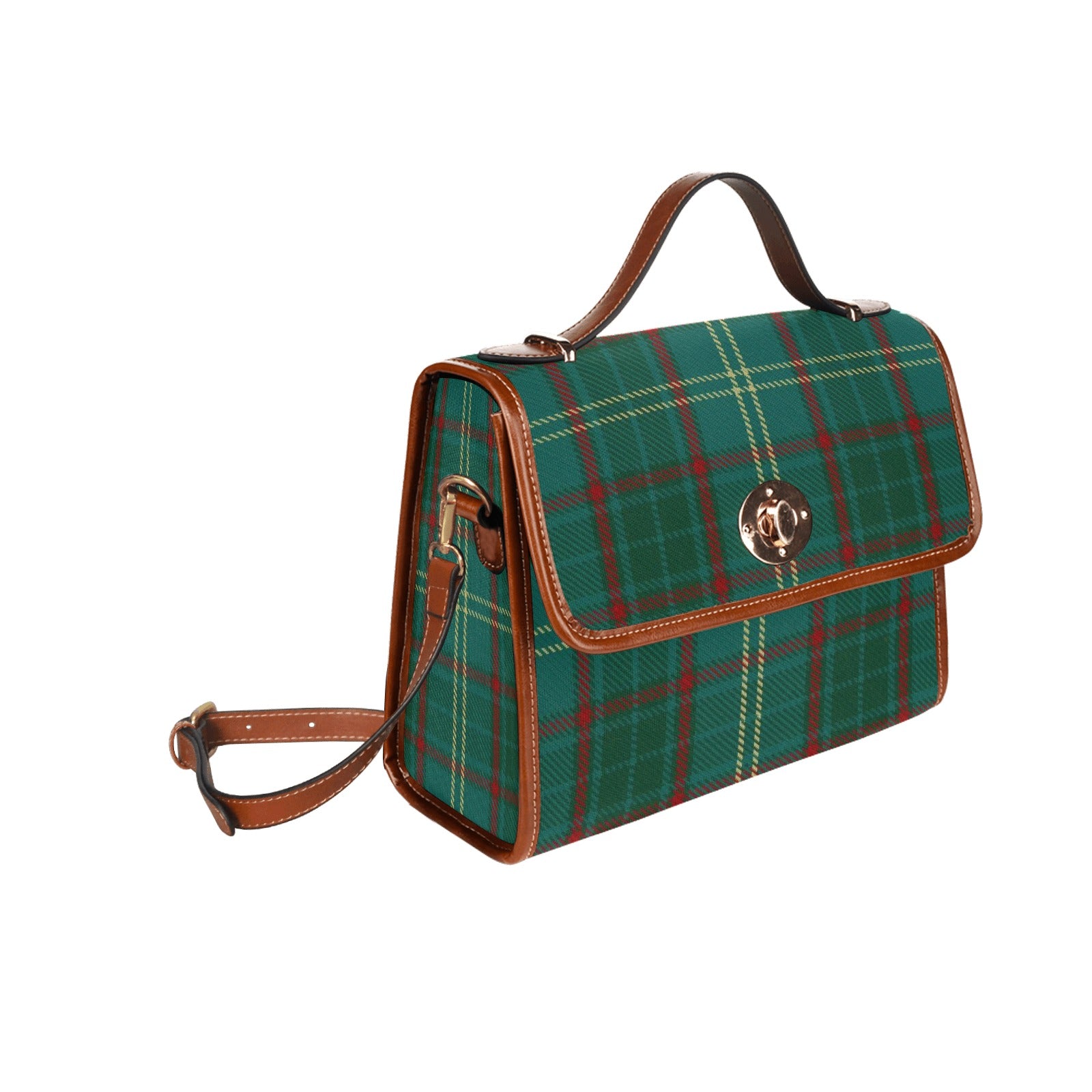 Irish County Armagh Tartan Canvas Handbag