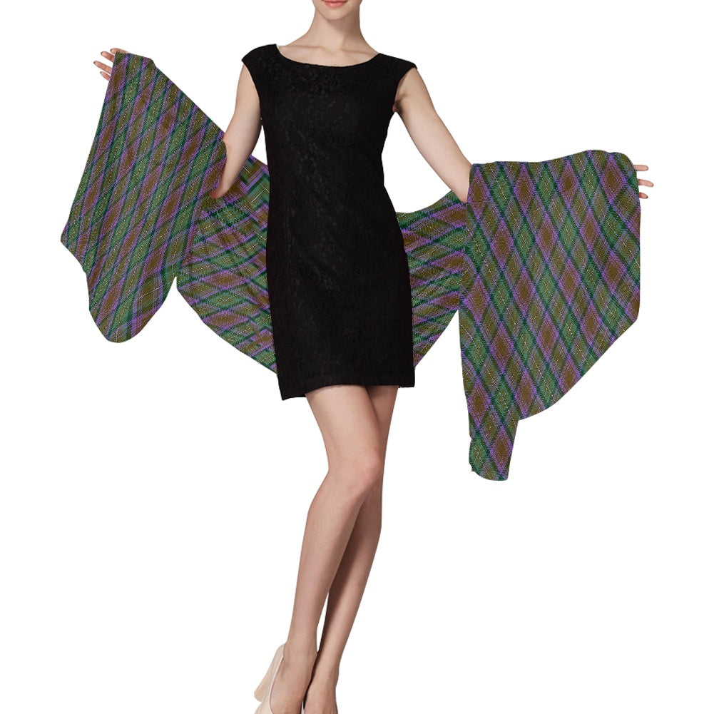 Isle of Skye Tartan Bias Chiffon Scarf