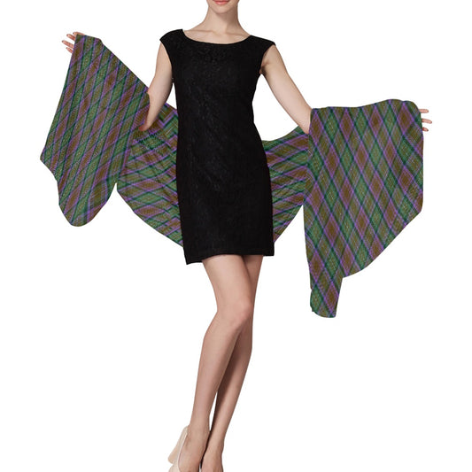 Isle of Skye Tartan Bias Chiffon Scarf