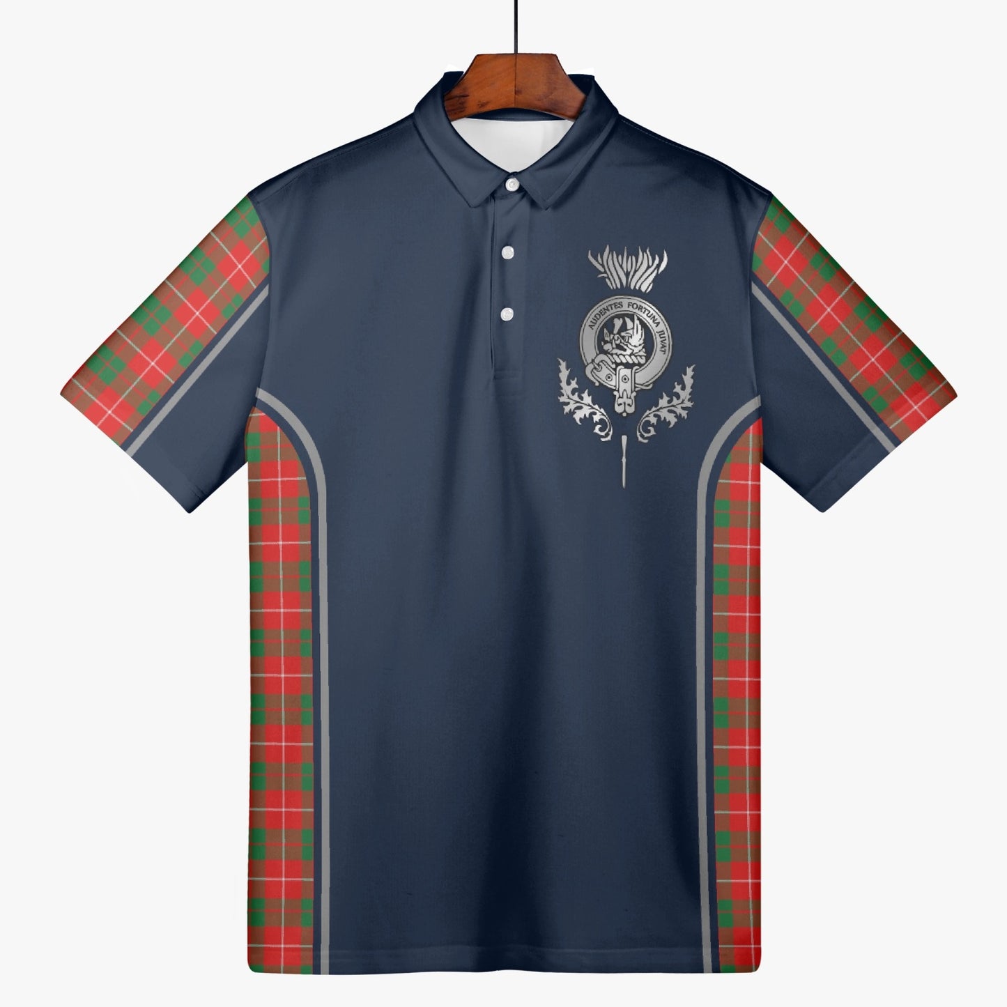 Clan MacKinnon Crest & Tartan Polo Shirt