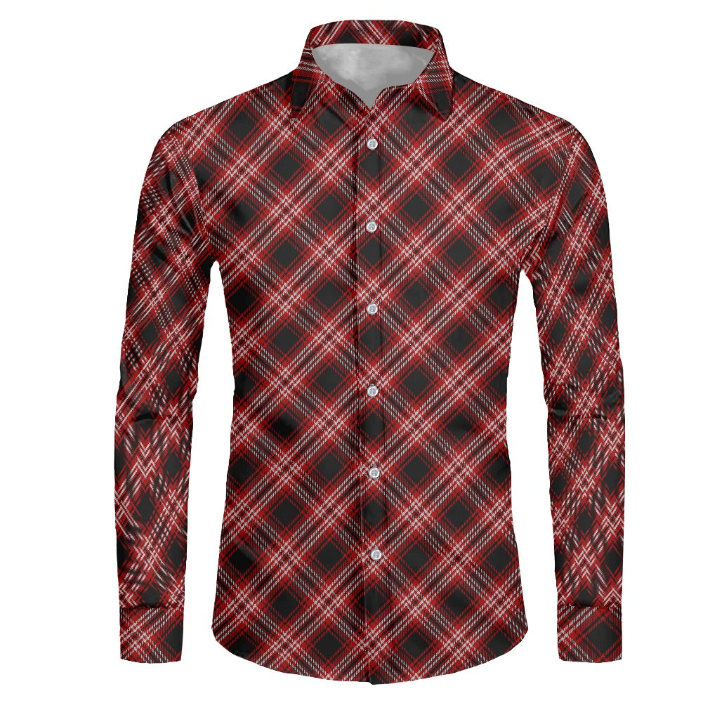 Clan Tweedside Tartan long-sleeved shirt