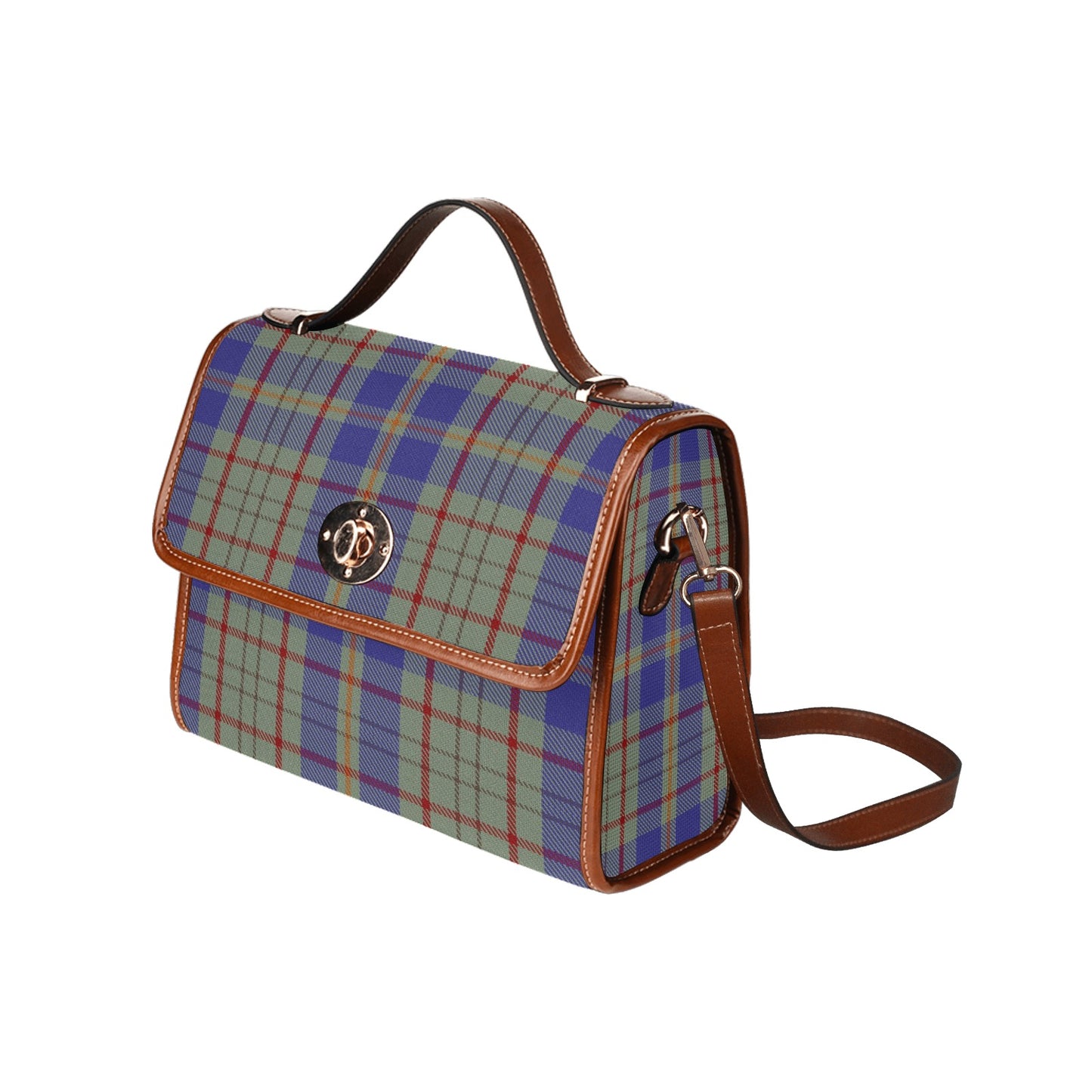 Irish County Kildare Tartan Canvas Handbag