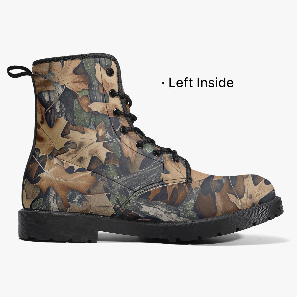 Dry Leaves - Hunting Camouflage - PU Leather Boots