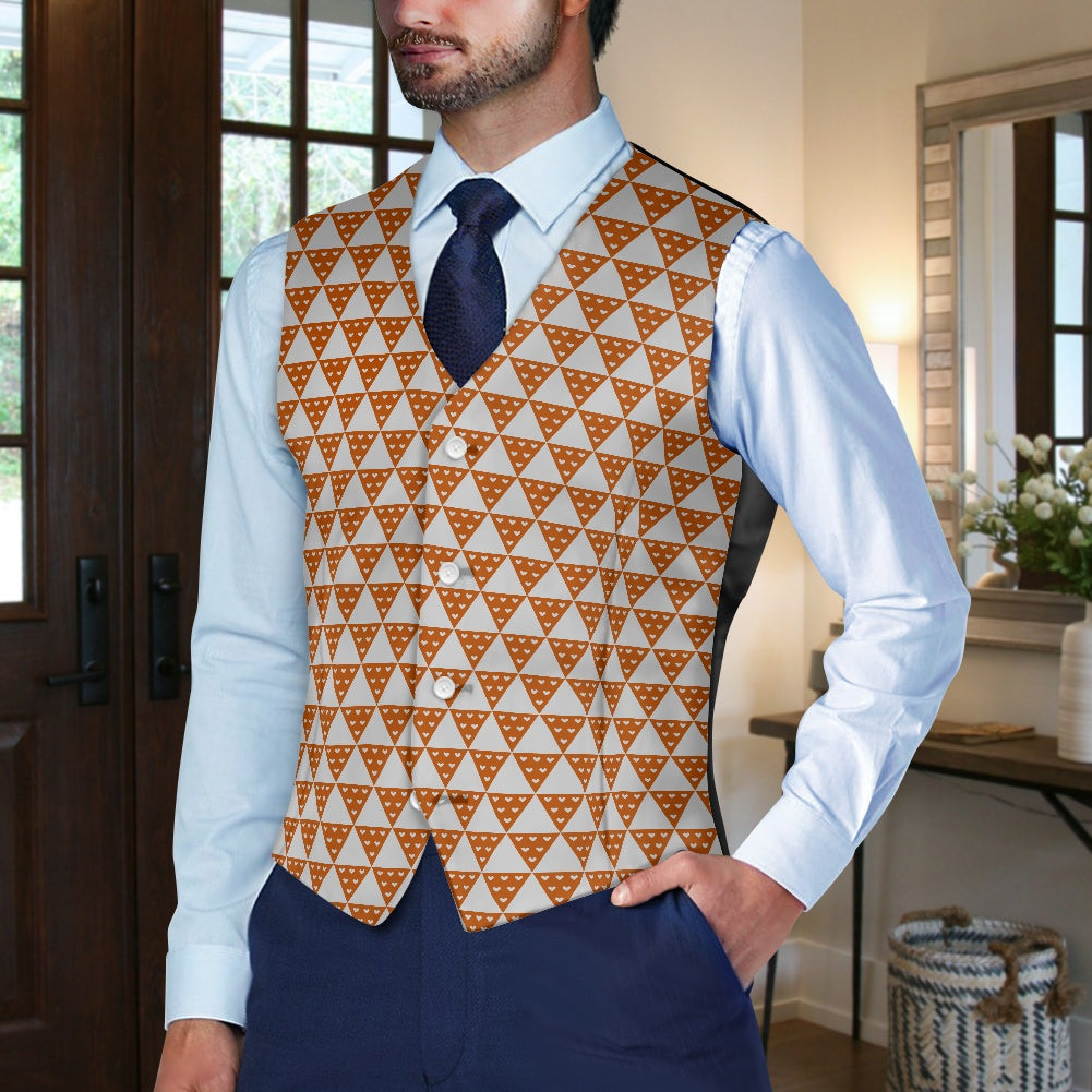 Wagara - Uroko Brown Suit vest jacket