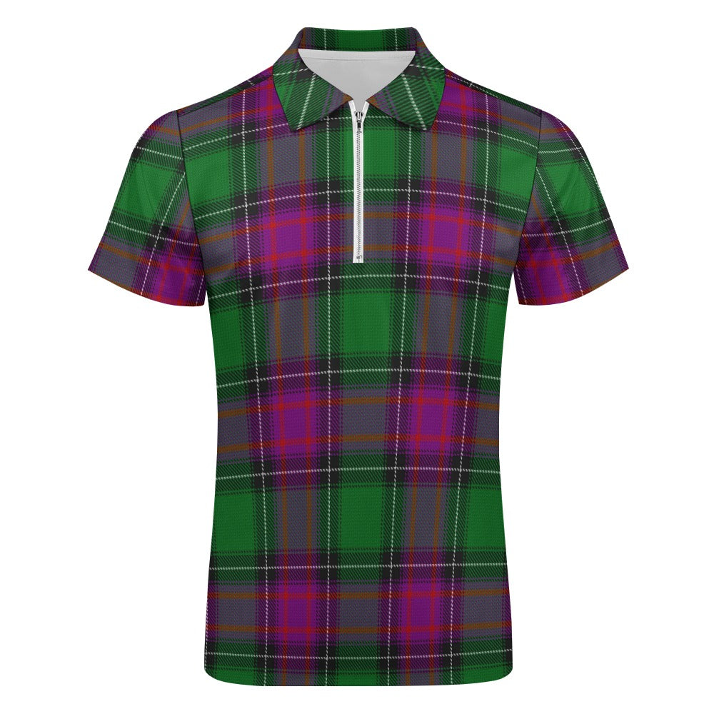 US State - New Hampshire Tartan Short sleeve polo shirt