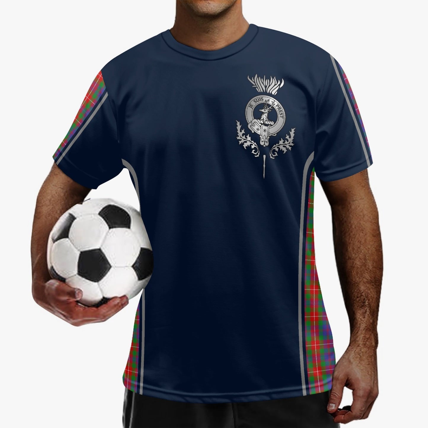 Clan Fraser Crest & Tartan Soccer Jersey