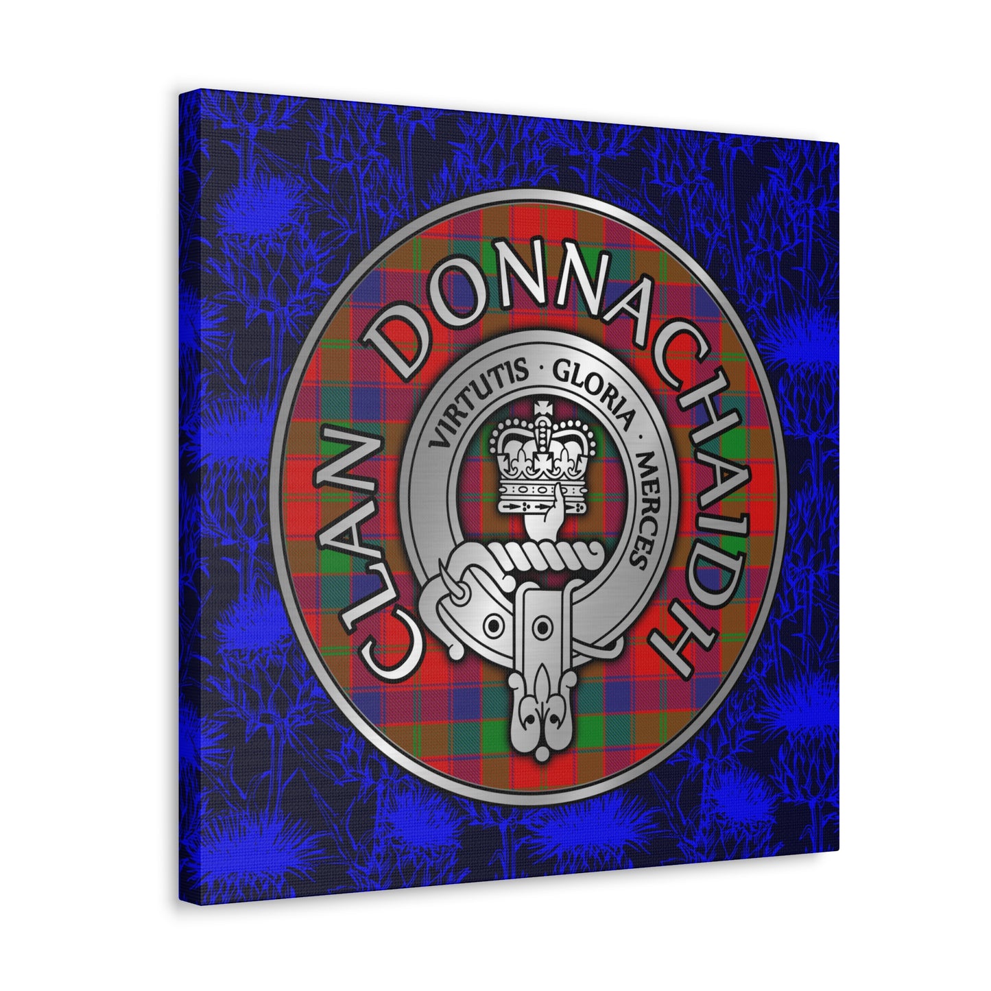 Clan Donnachaidh | Robertson Crest & Tartan Canvas Gallery Wraps