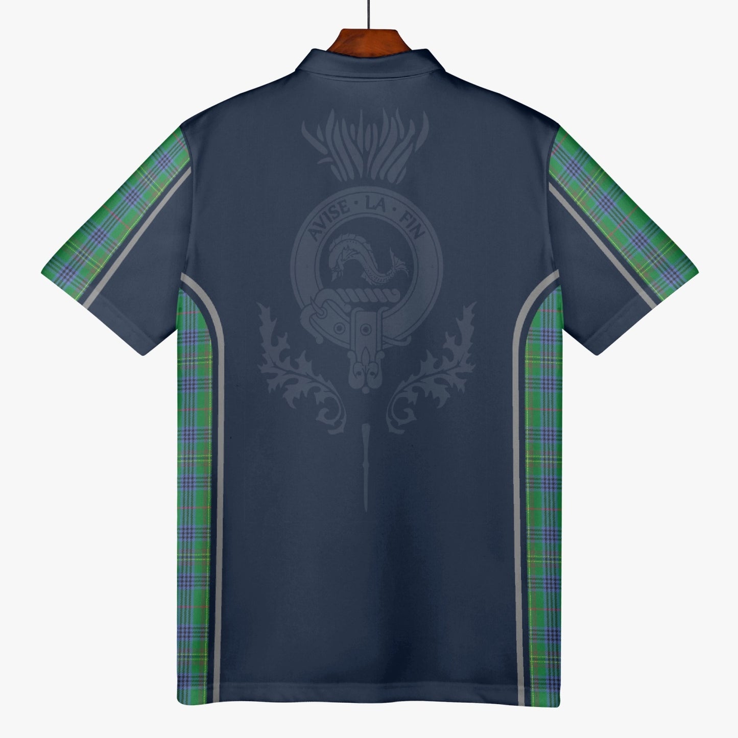 Clan Kennedy Crest & Tartan Polo Shirt