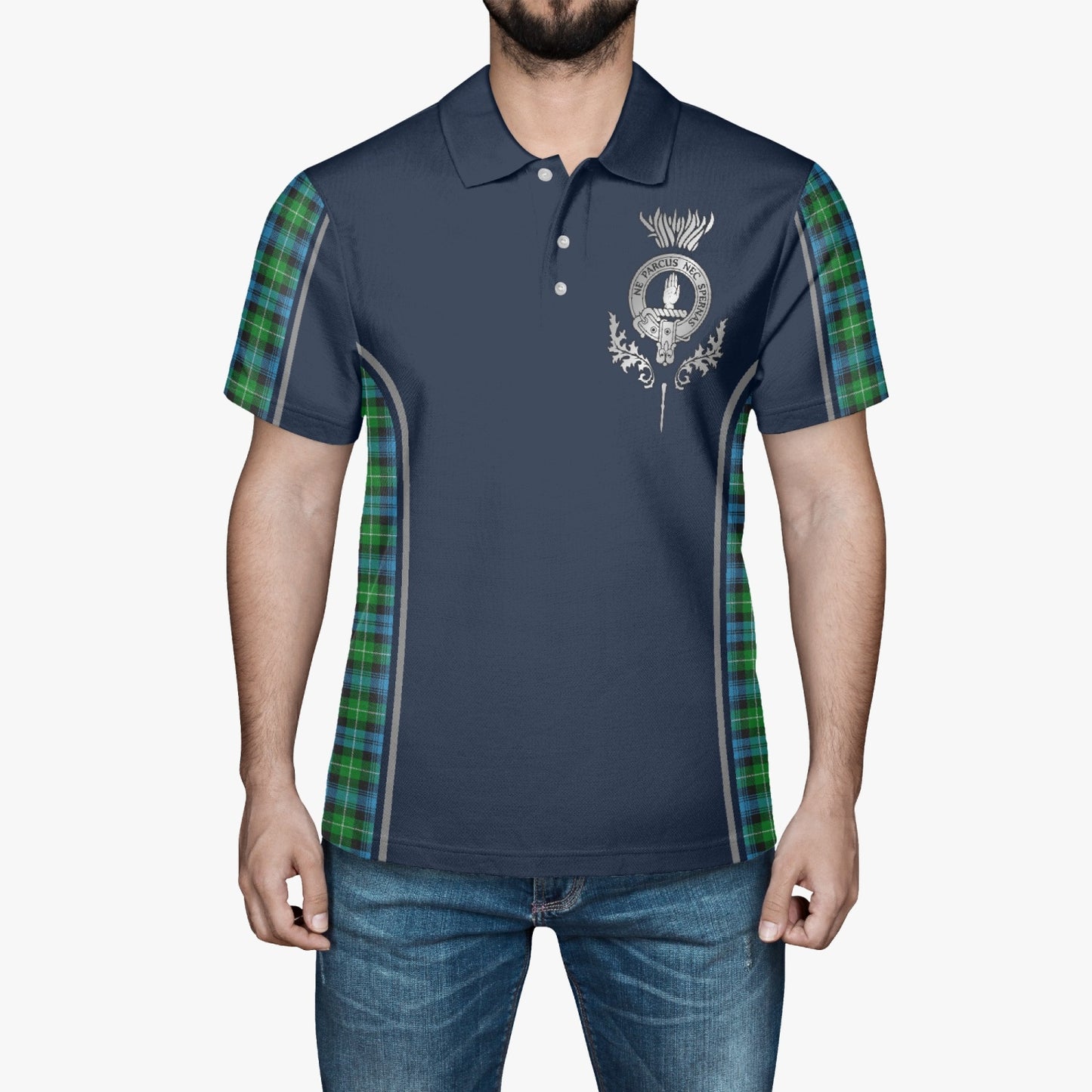 Clan Lamont Crest & Tartan Polo Shirt