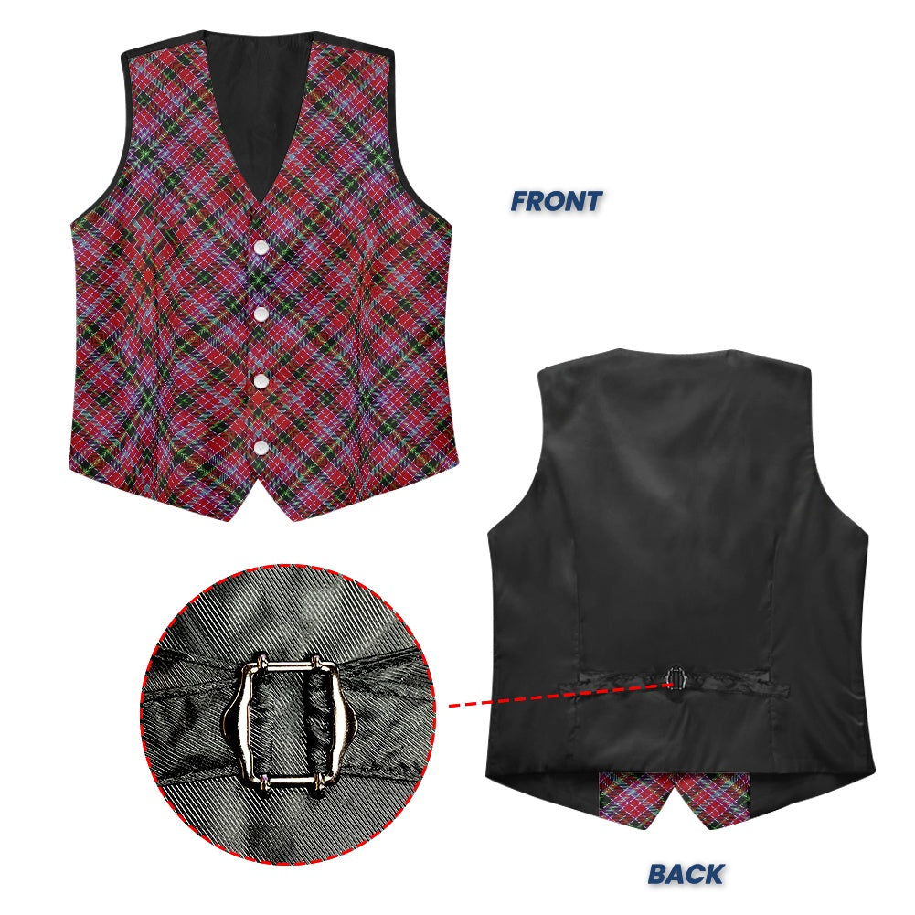 District - Aberdeen Tartan Bias Suit vest jacket