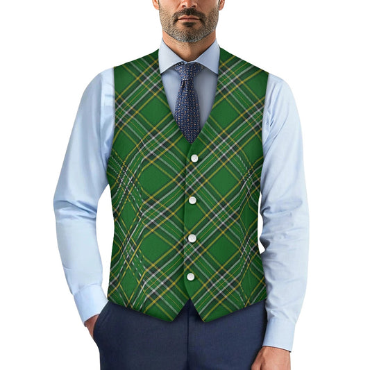 Irish National Tartan Suit Waistcoat