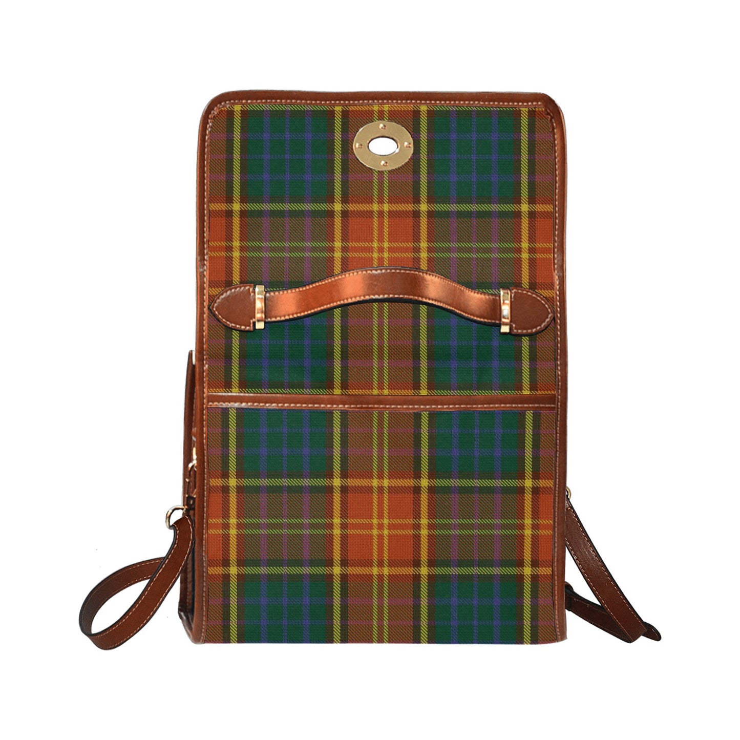 Irish County Roscommon Tartan Canvas Handbag