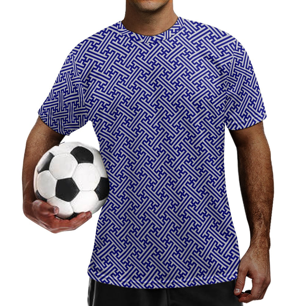 Japanese Wagara - Blue Sayagata - Football Shirt