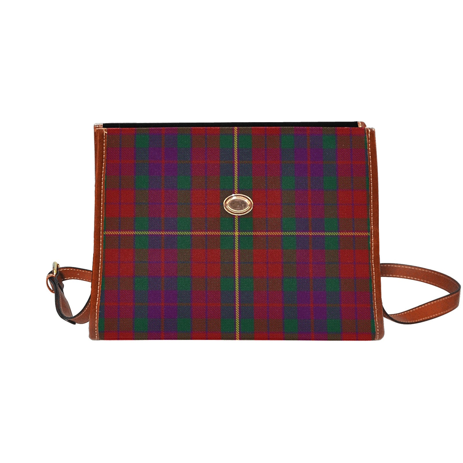 Irish County Clare Tartan Canvas Handbag