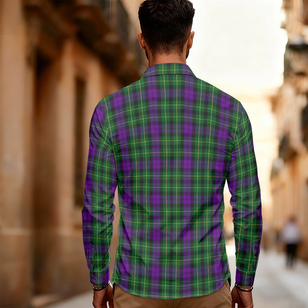 Clan Abercrombie Tartan Men's long-sleeved shirt