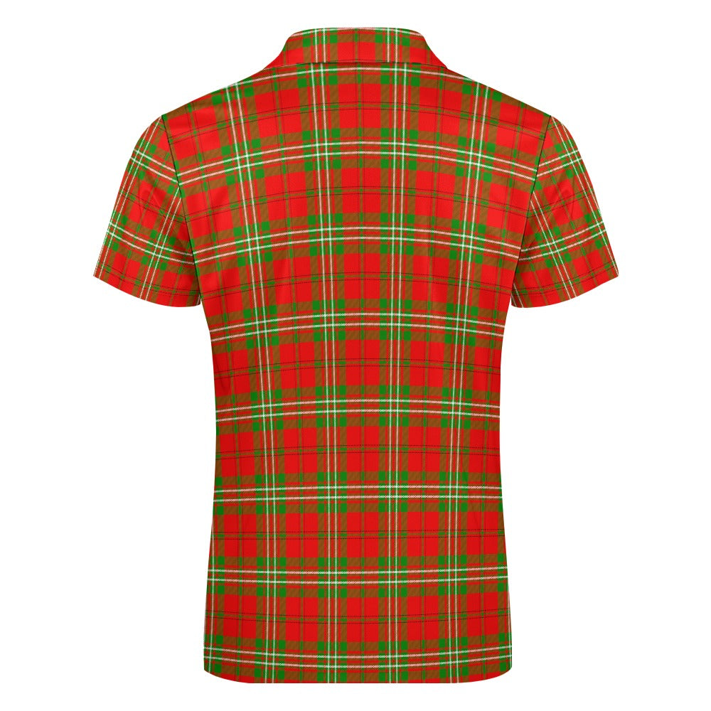 Clan Scott Tartan Short sleeve polo shirt