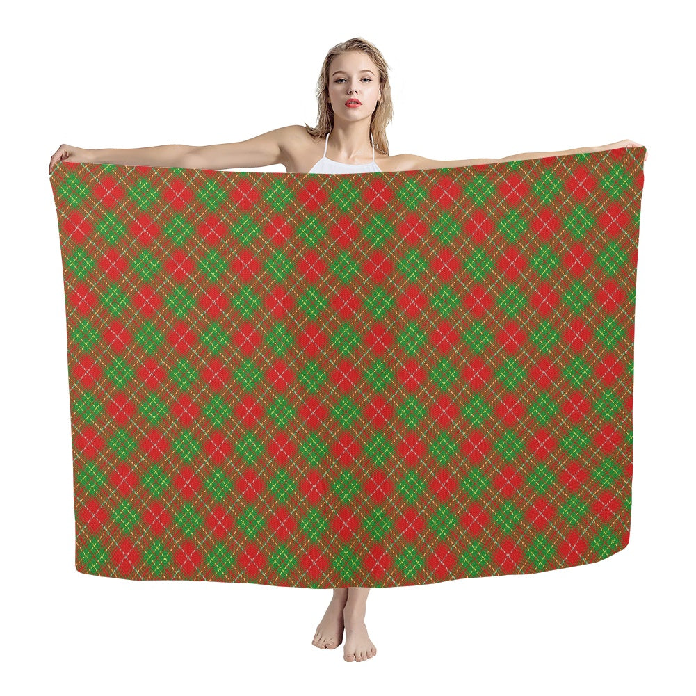Clan Burnett Tartan Bias Chiffon Scarf