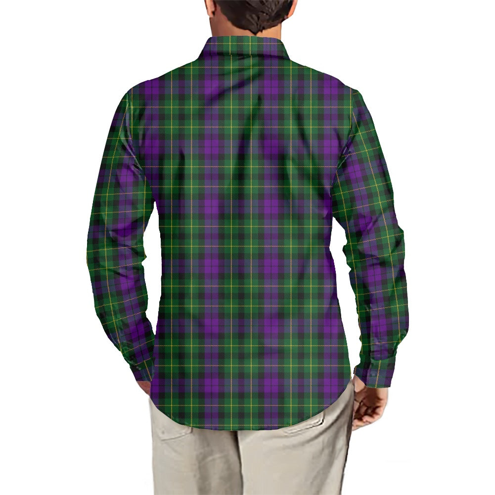 Clan Abercrombie Tartan Men's long-sleeved shirt