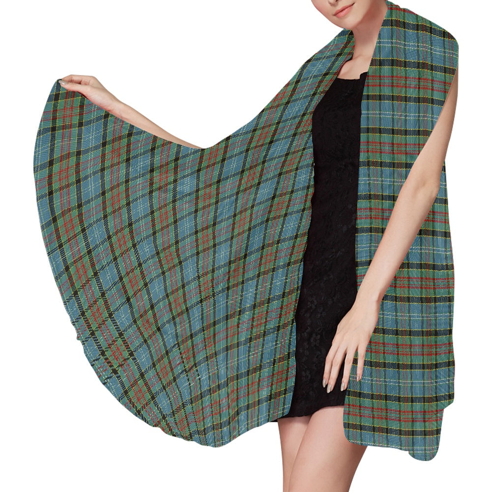 District - Paisley Tartan Chiffon Scarf