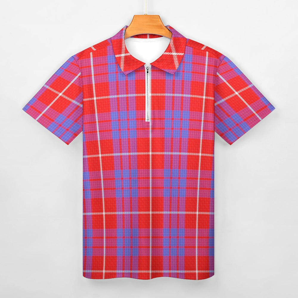 Clan Hamilton Tartan Short sleeve polo shirt