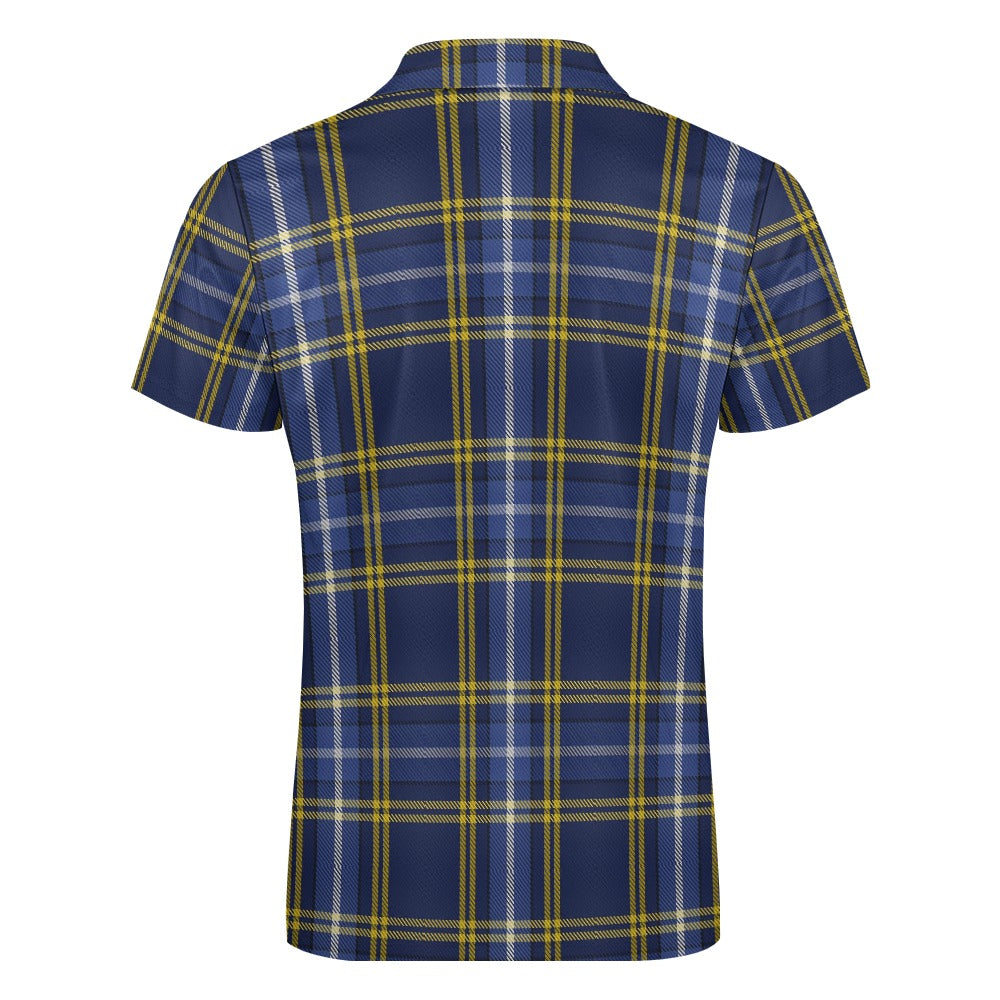 US State - Indiana Tartan Short sleeve polo shirt