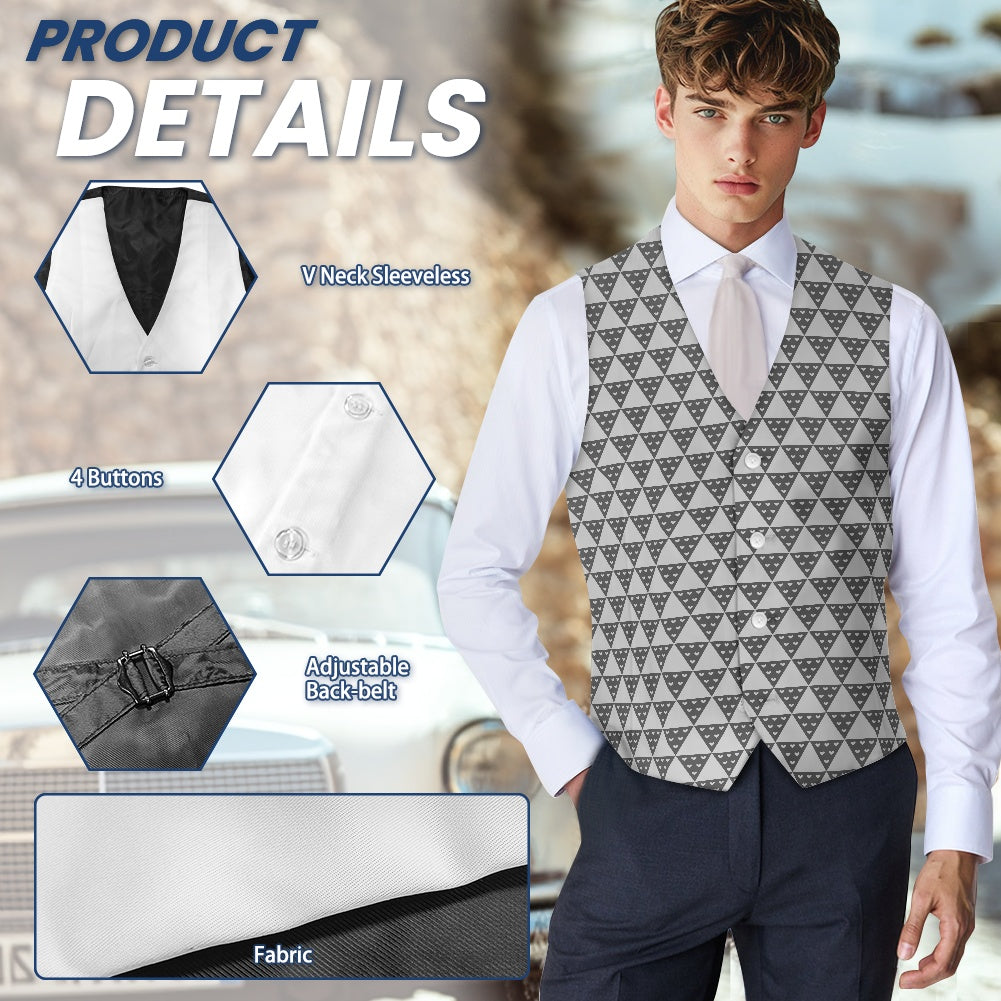 Wagara - Uroko Grey Suit vest jacket