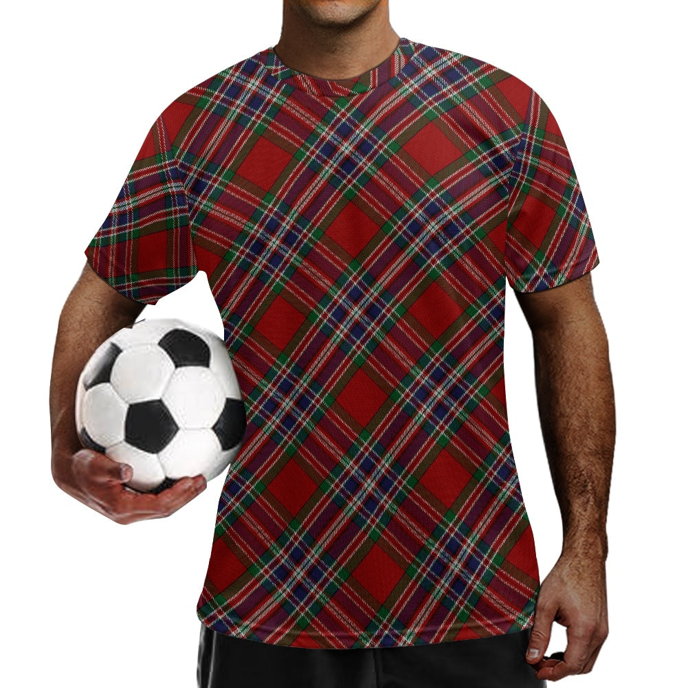 Clan MacFarlane Tartan Football Shirt white