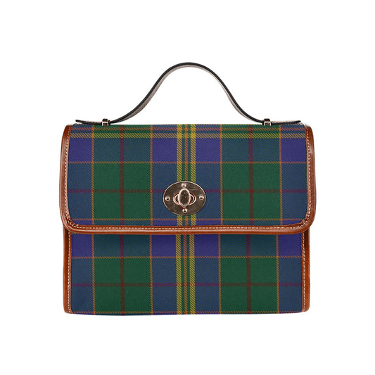 Irish County Kilkenny Tartan Canvas Handbag