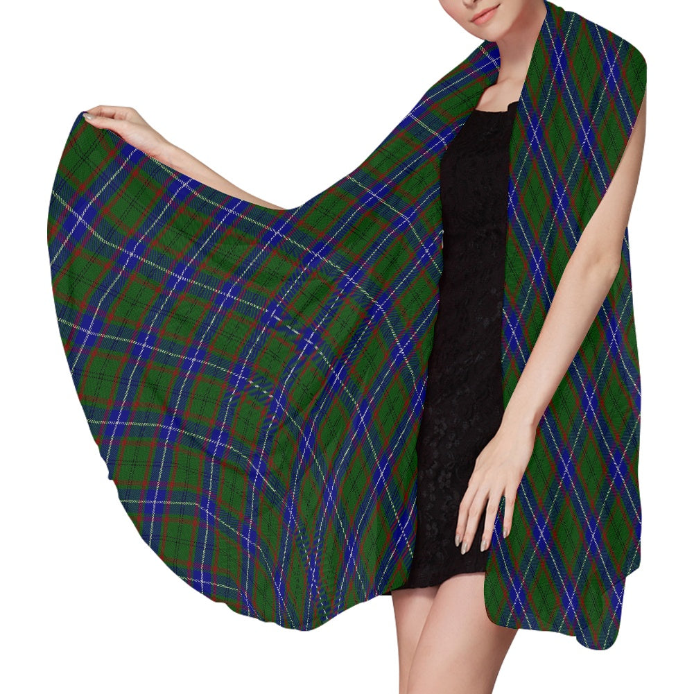 Clan Lee Tartan Bias Chiffon Scarf