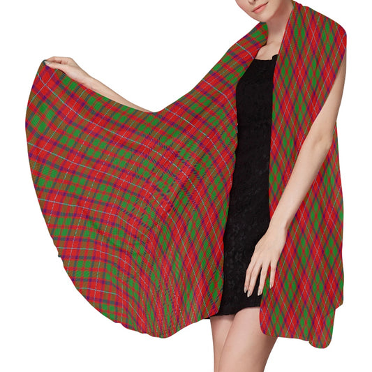 Clan Shaw Tartan Bias Chiffon Scarf