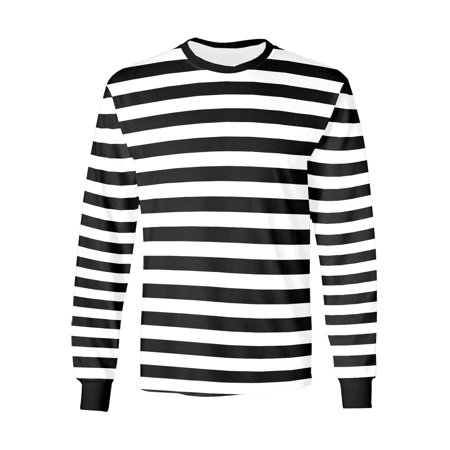 Black & White Striped Long Sleeve T-shirt