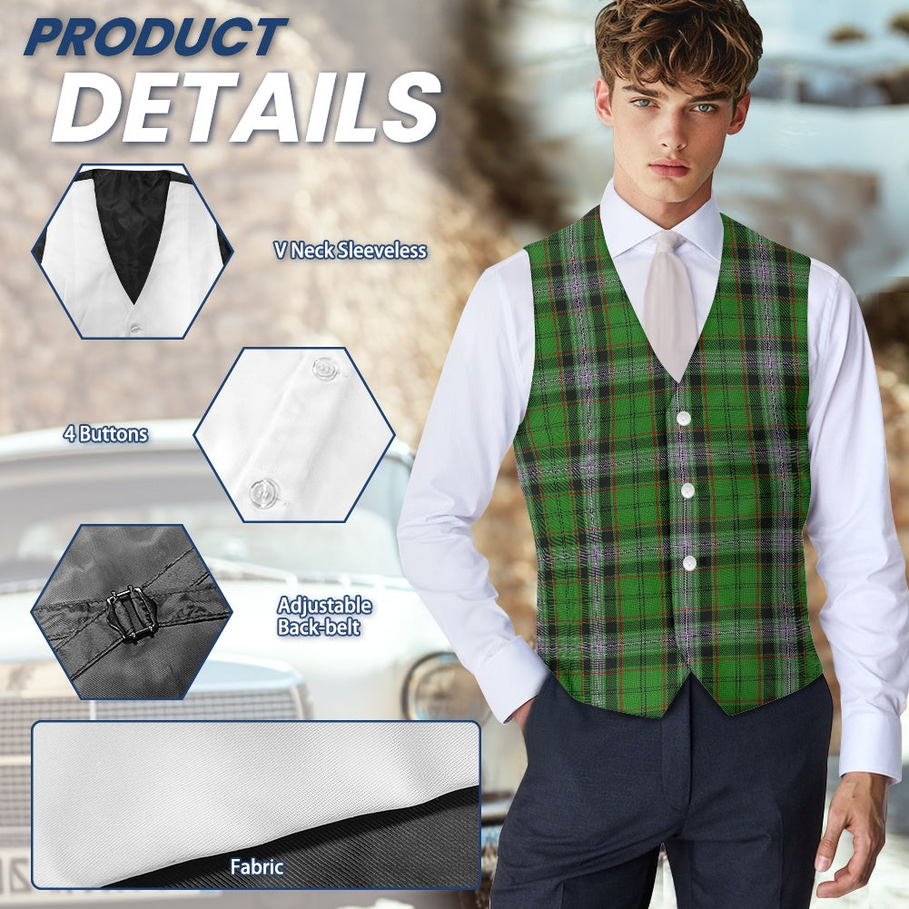 Clan Moss Tartan Suit vest jacket