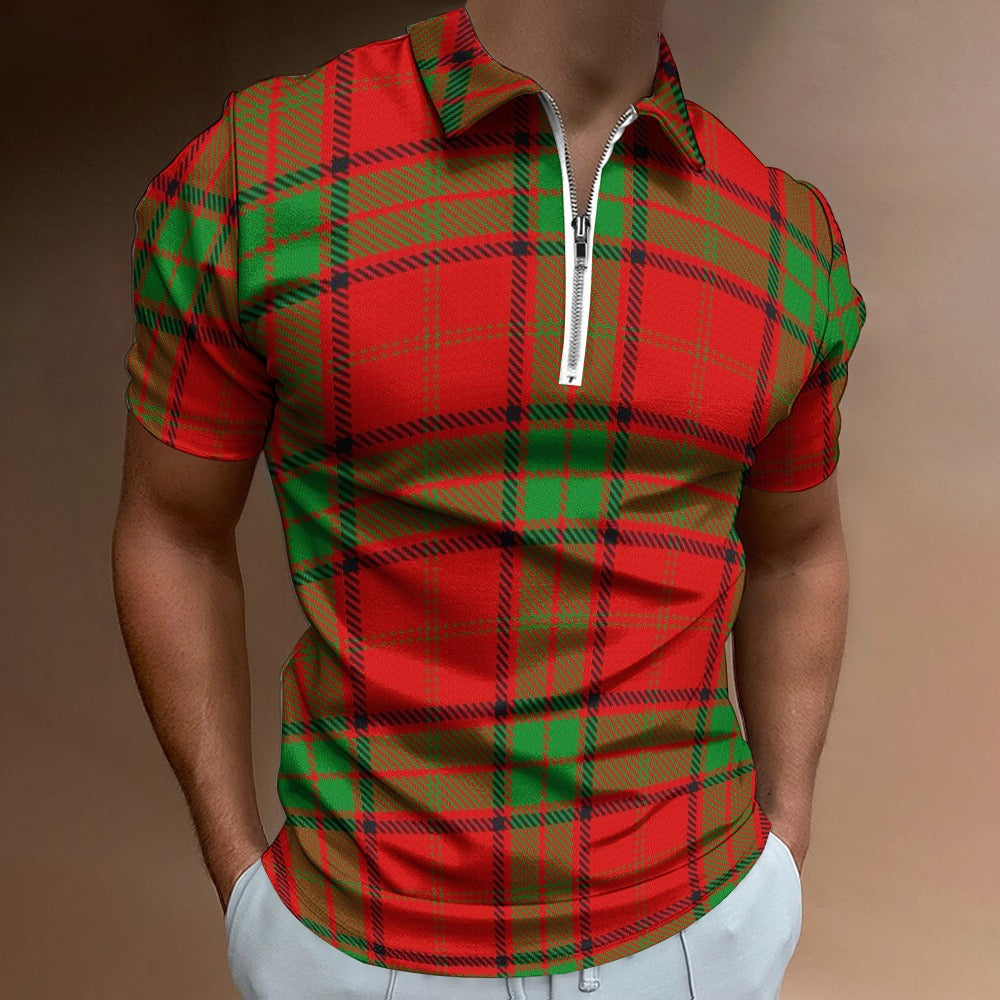 Clan Adair Tartan Short sleeve polo shirt