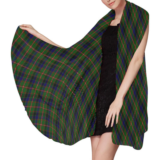 Clan Reid Tartan Bias Chiffon Scarf