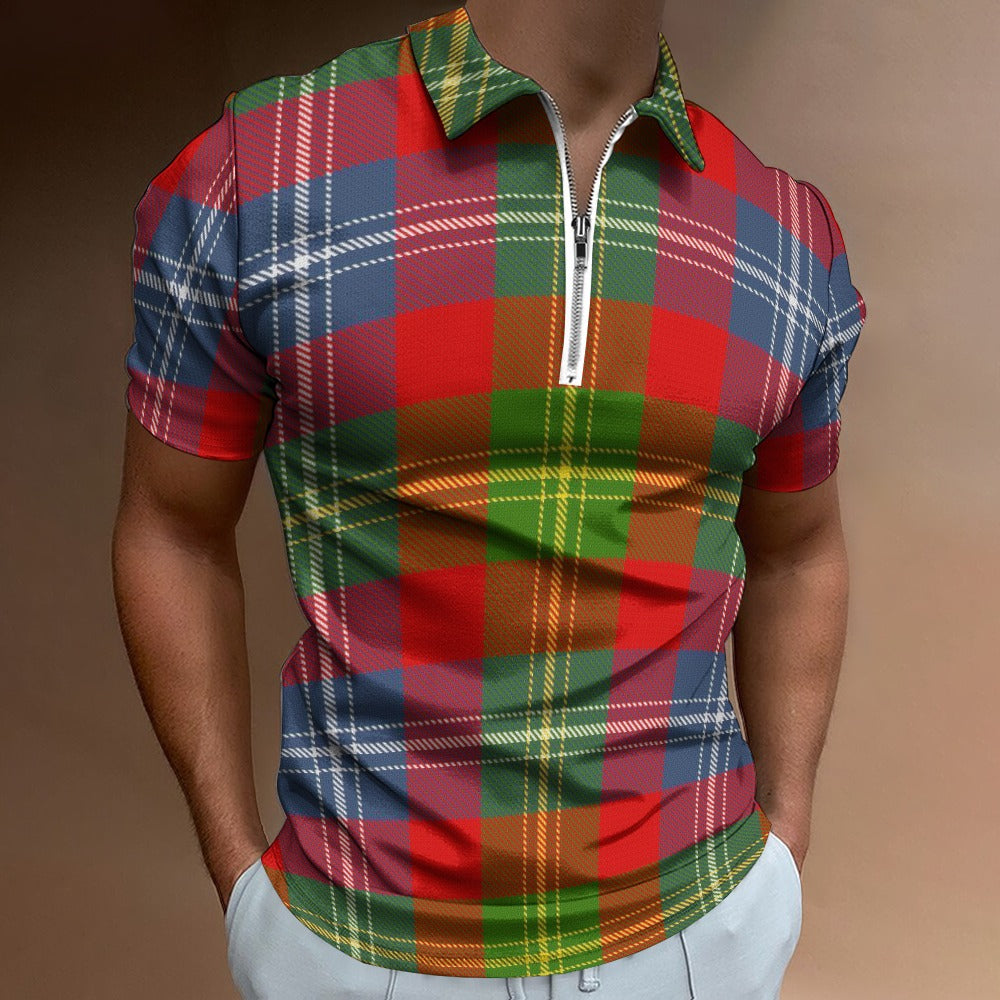 Clan Forrester | Foster Tartan Short sleeve polo shirt