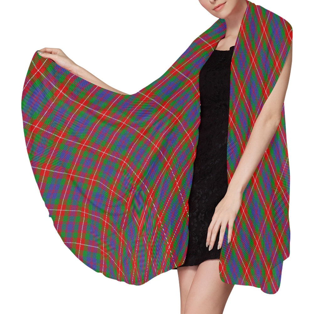 Clan Fraser of Lovat Tartan Chiffon Scarf
