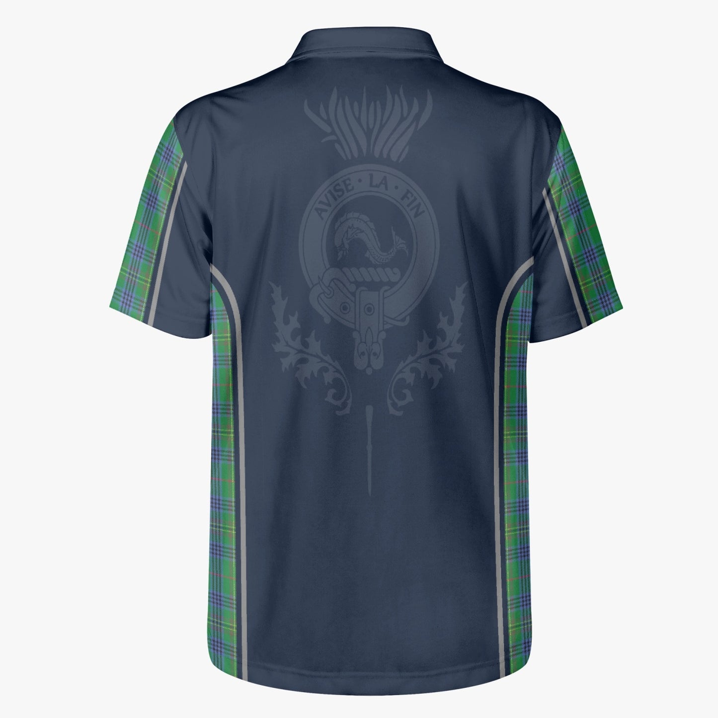 Clan Kennedy Crest & Tartan Polo Shirt